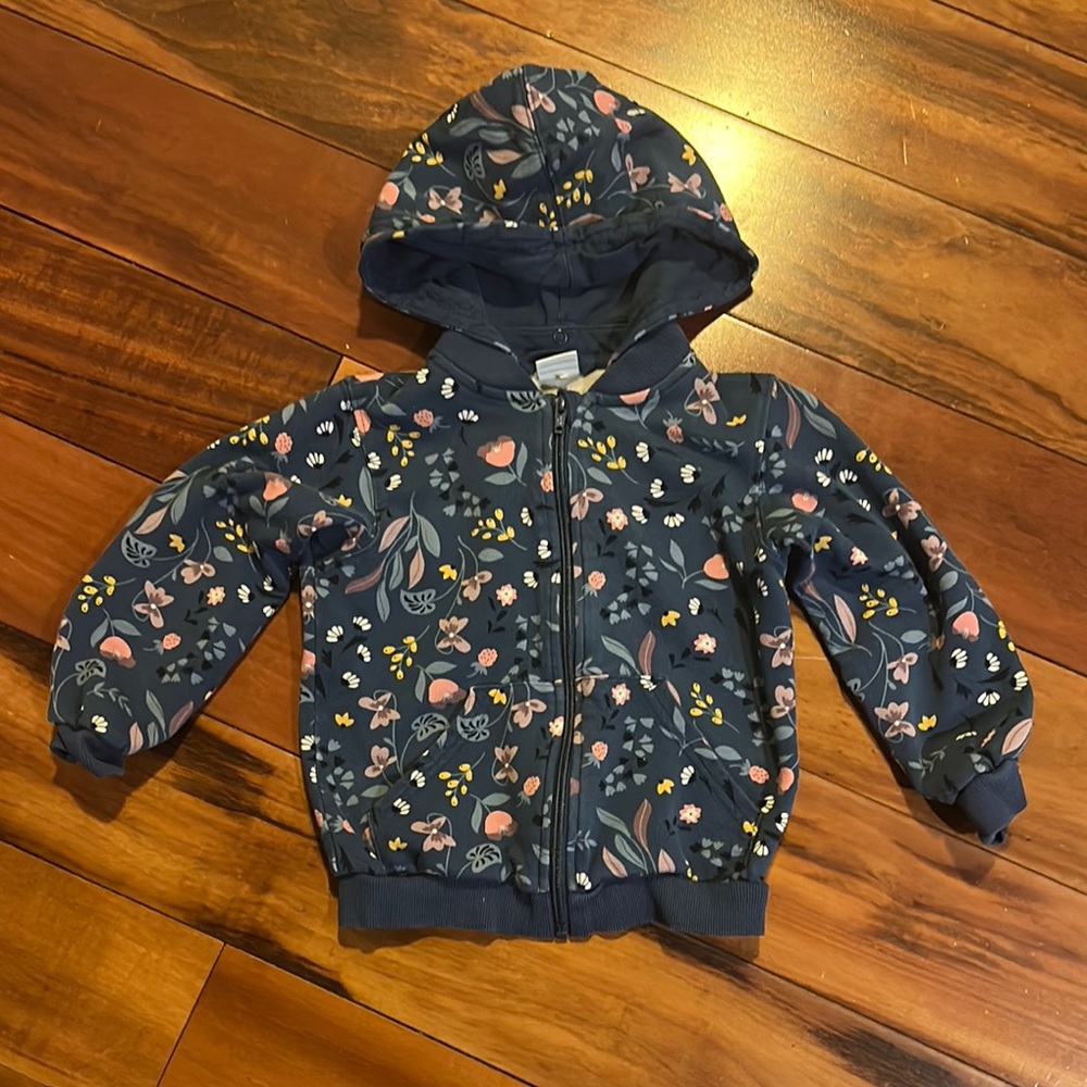 Floral Hooded Jacket for Kids
